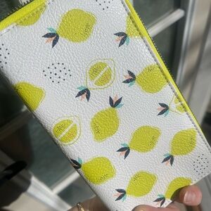 Lemon Print Wallet